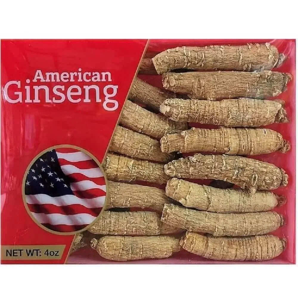 Hand Selected A Grade American Ginseng Medium Thin-Short Size (4 Oz.) - Buy at New Green Nutrition
