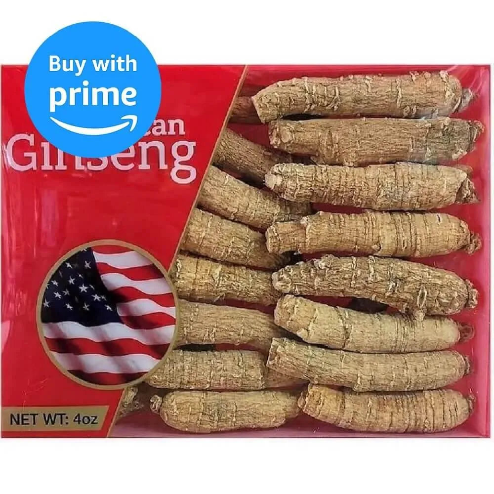 Hand Selected A Grade American Ginseng Medium Thin-Short Size (4 Oz.) - Buy at New Green Nutrition