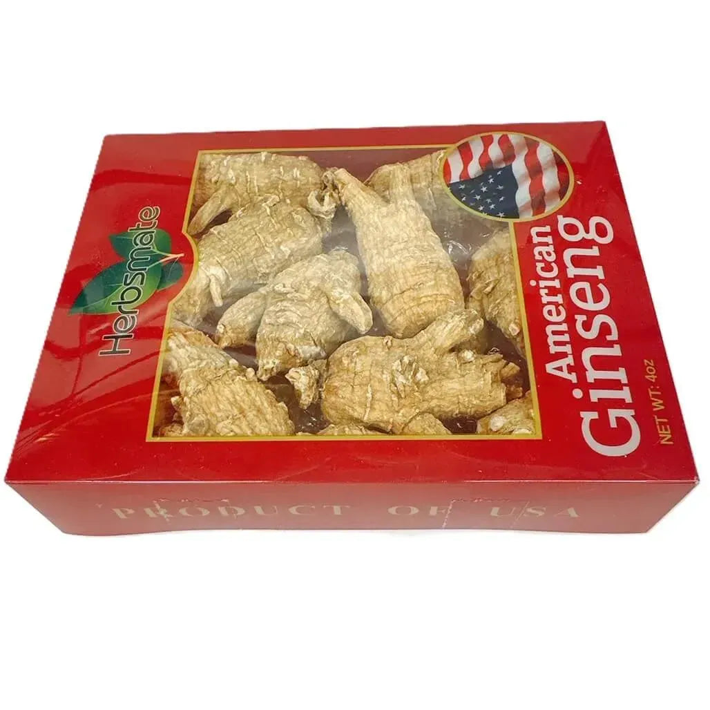 Hand Selected A Grade American Ginseng Root - Large Round Jumbo Size (4 Oz. Box) - Buy at New Green Nutrition