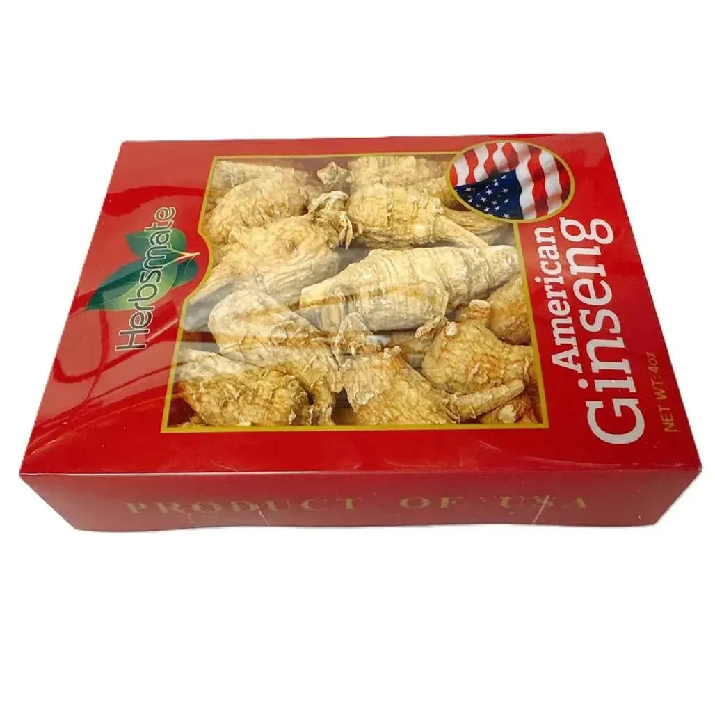 Hand Selected A Grade American Ginseng Root - Medium Round (4 Oz. Box) - Buy at New Green Nutrition