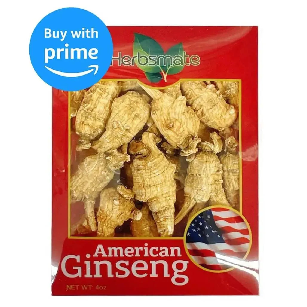 Hand Selected A Grade American Ginseng Root - Medium Round (4 Oz. Box) - Buy at New Green Nutrition