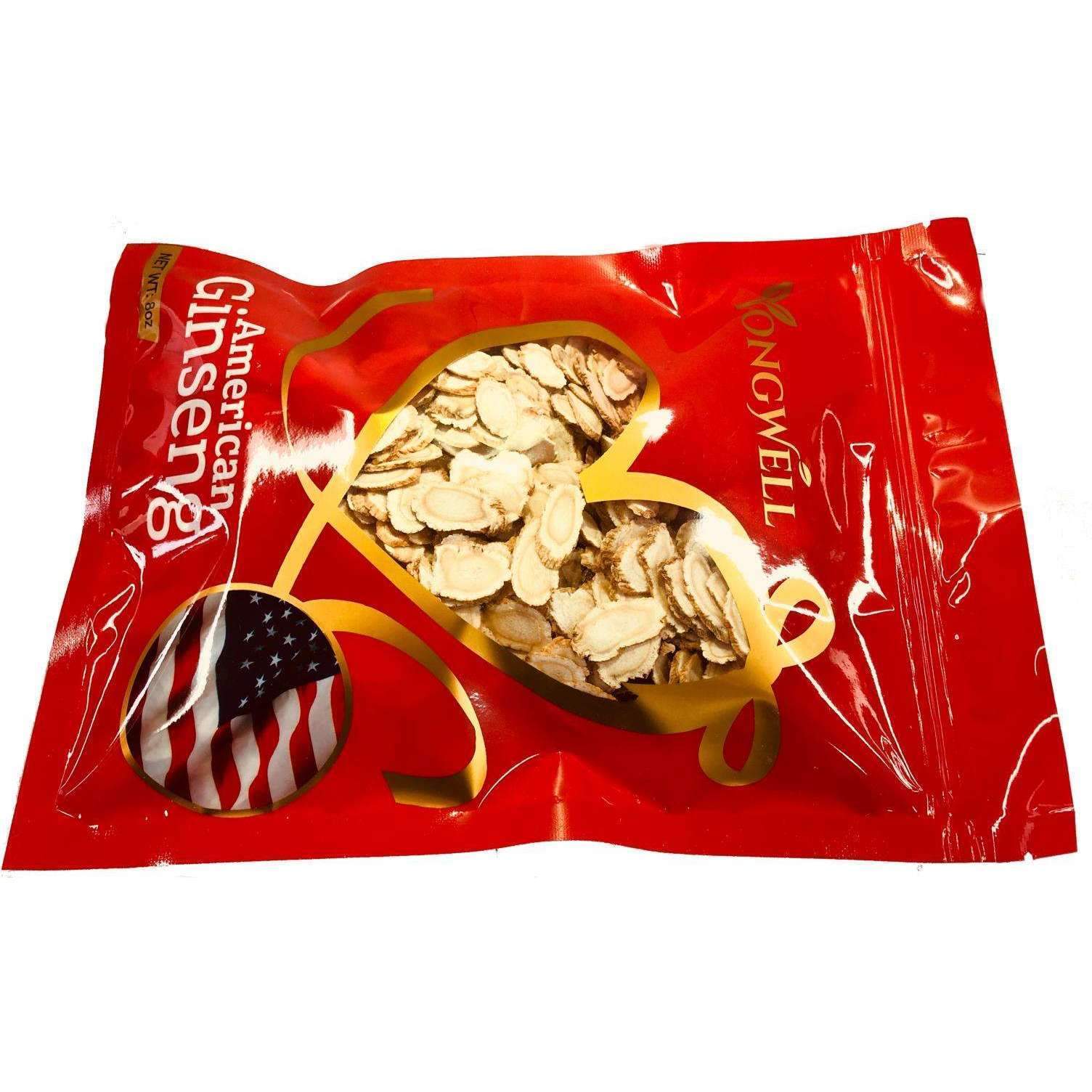 Hand-selected A Grade American Ginseng Slices - Medium Size (Gift Bag） - Buy at New Green Nutrition