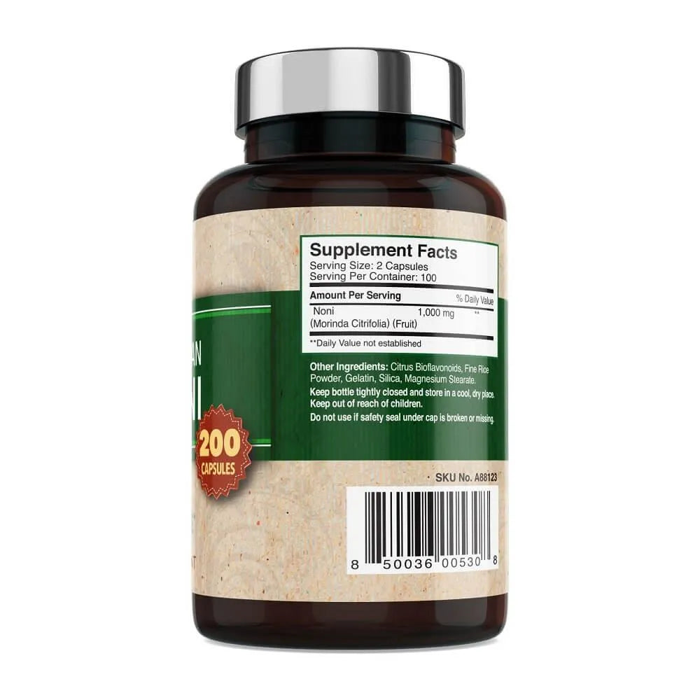 Hawaiian Noni, Morinda Citrifolia (200 Capsules) - Buy at New Green Nutrition
