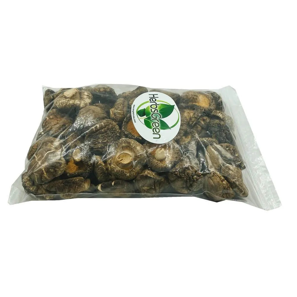 Hersbgreen A Grade Dried Shiitake Mushrooms (1 LB.) - Buy at New Green Nutrition