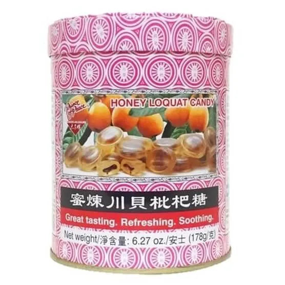 Honey Loquat Candy, Helps to Refresh & Sooth Throat (6.27 oz.) - Buy at New Green Nutrition