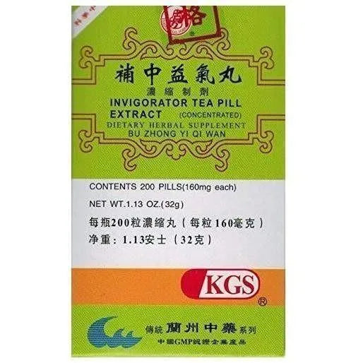 Invigorator Tea Pill Extract (Bu Zhong Yi Qi Wan)160mg (200 Pills) - Buy at New Green Nutrition