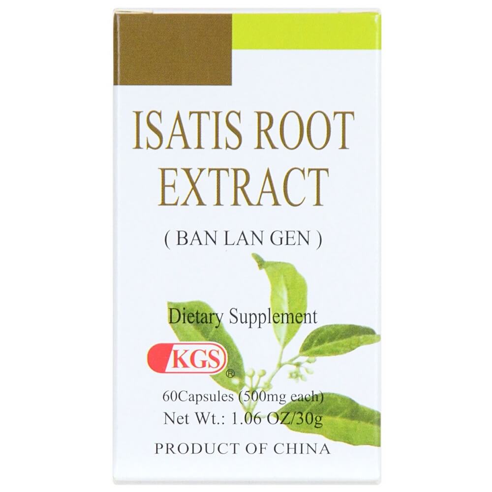 Isatis Root Capsules (Ban Lan Gen), Maximum Strength 500mg (60 Capsules) - Buy at New Green Nutrition