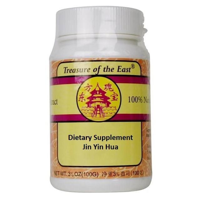 Jin Yin Hua (Honeysuckle) Granules 5:1 Concentration (100 Grams) - Buy at New Green Nutrition