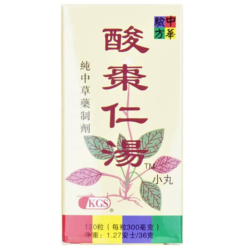 Jujube Seed Decoction, Suan Zao Ren Tang 300mg (120 Pills) - Buy at New Green Nutrition