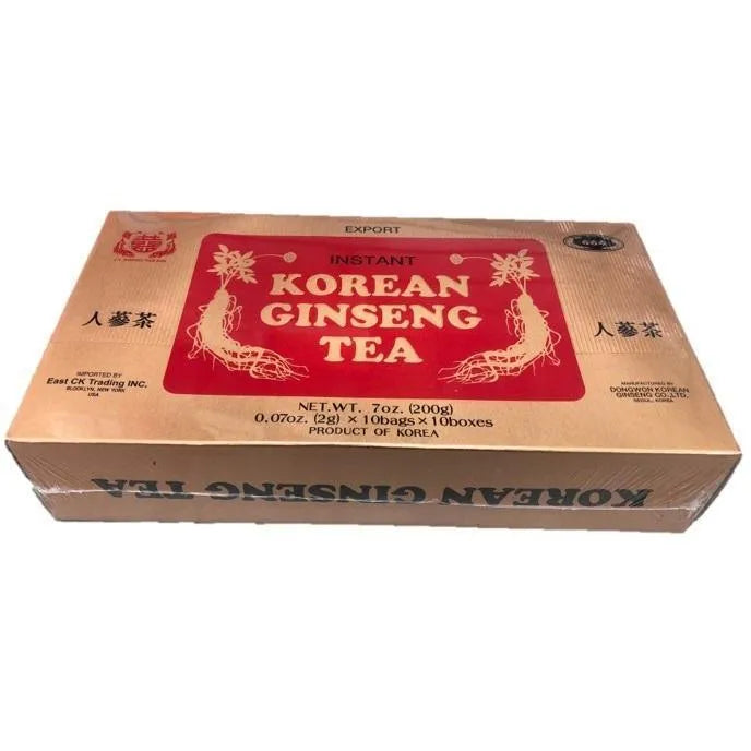 Korean Ginseng Tea (100 Instant Teabags) - Buy at New Green Nutrition