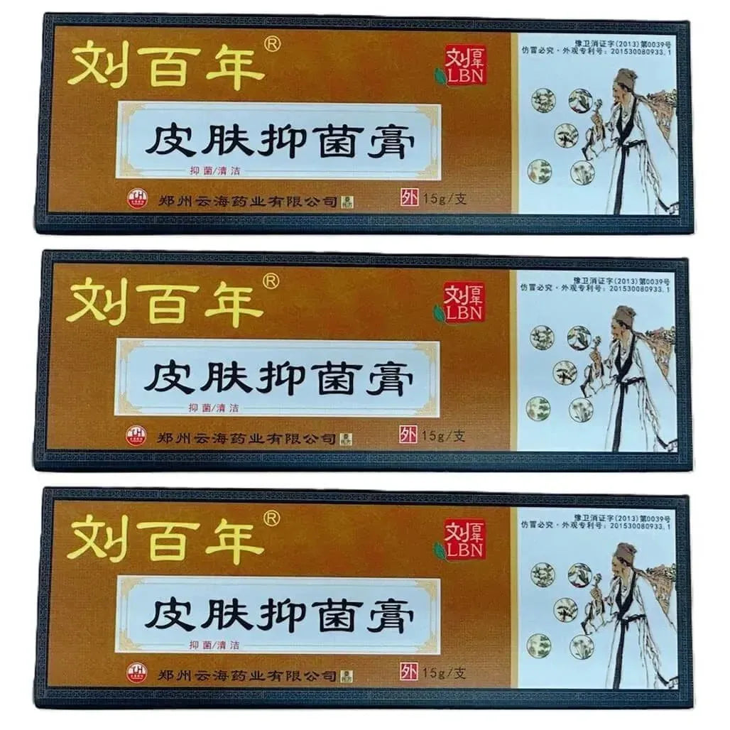 Liu Bai Nian Pi Fu Pian Fang Anti-itch Relieve Cream (3 Boxes) Buy at New Green Nutrition