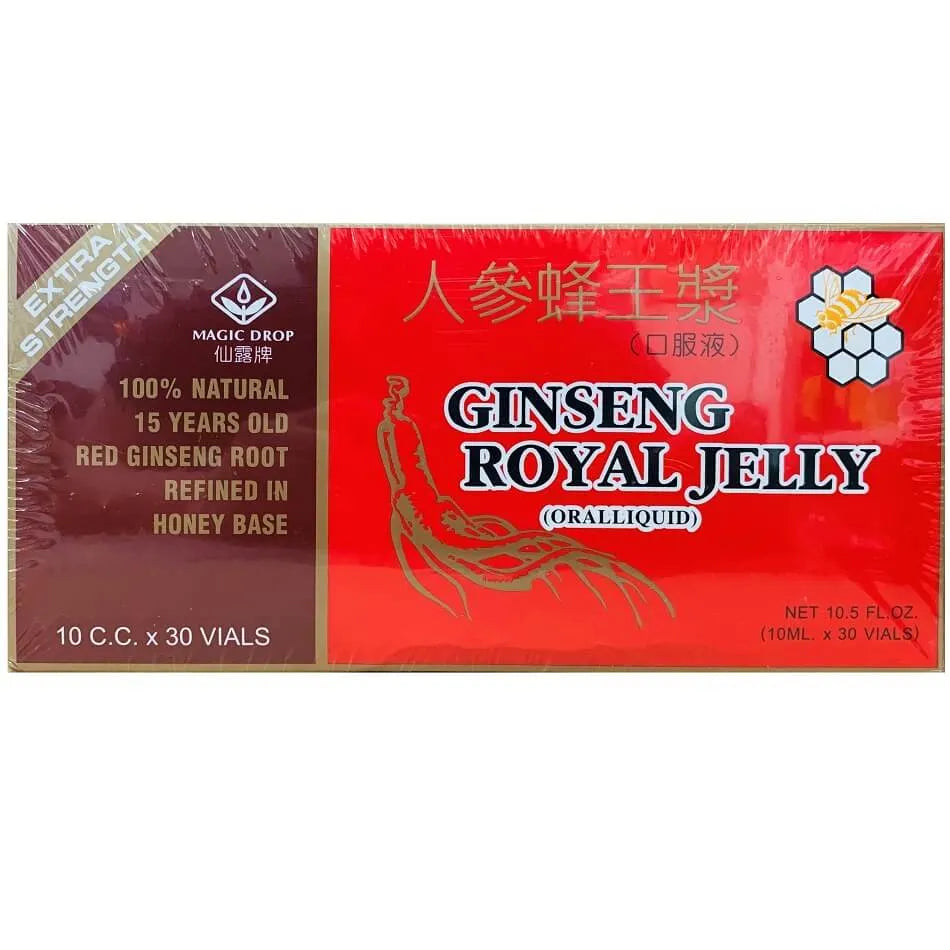 Magic Drop Ginseng Royal Jelly, 15 Years Old Red Ginseng Root (30 Vials) - 3 Boxes - Buy at New Green Nutrition