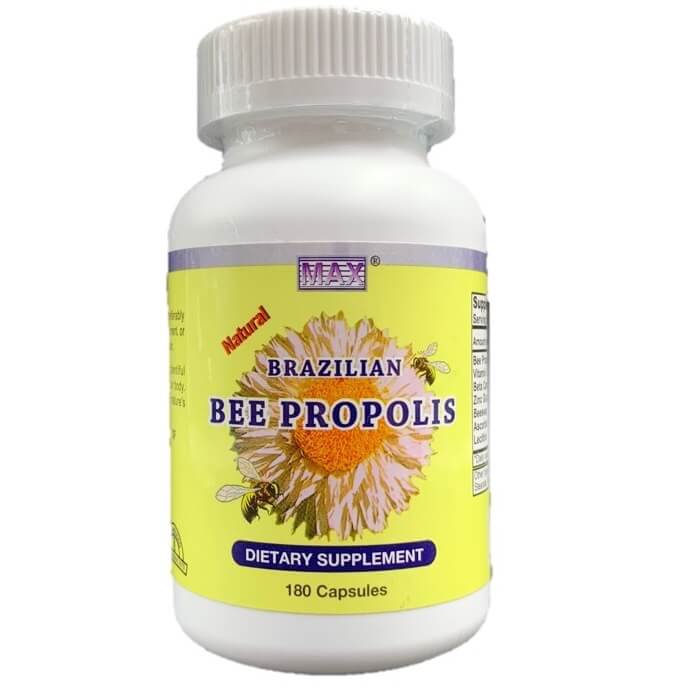 Max Natural Brazilian Bee Propolis (180 Capsules) - Buy at New Green Nutrition
