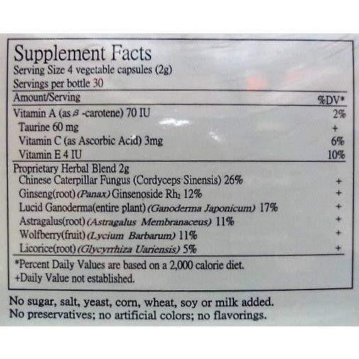 Meditalent 9405 Super Tonic Ginseng Complex (120 Capsules) - Buy at New Green Nutrition