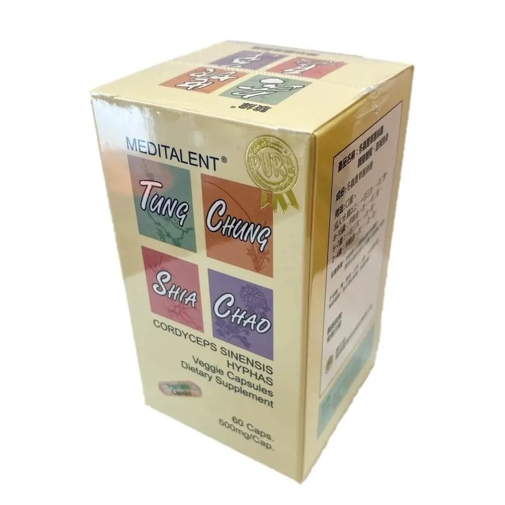 Meditalent Cordyceps Sinensis, Tung Chung Shia Chao (60 Capsules) - Buy at New Green Nutrition
