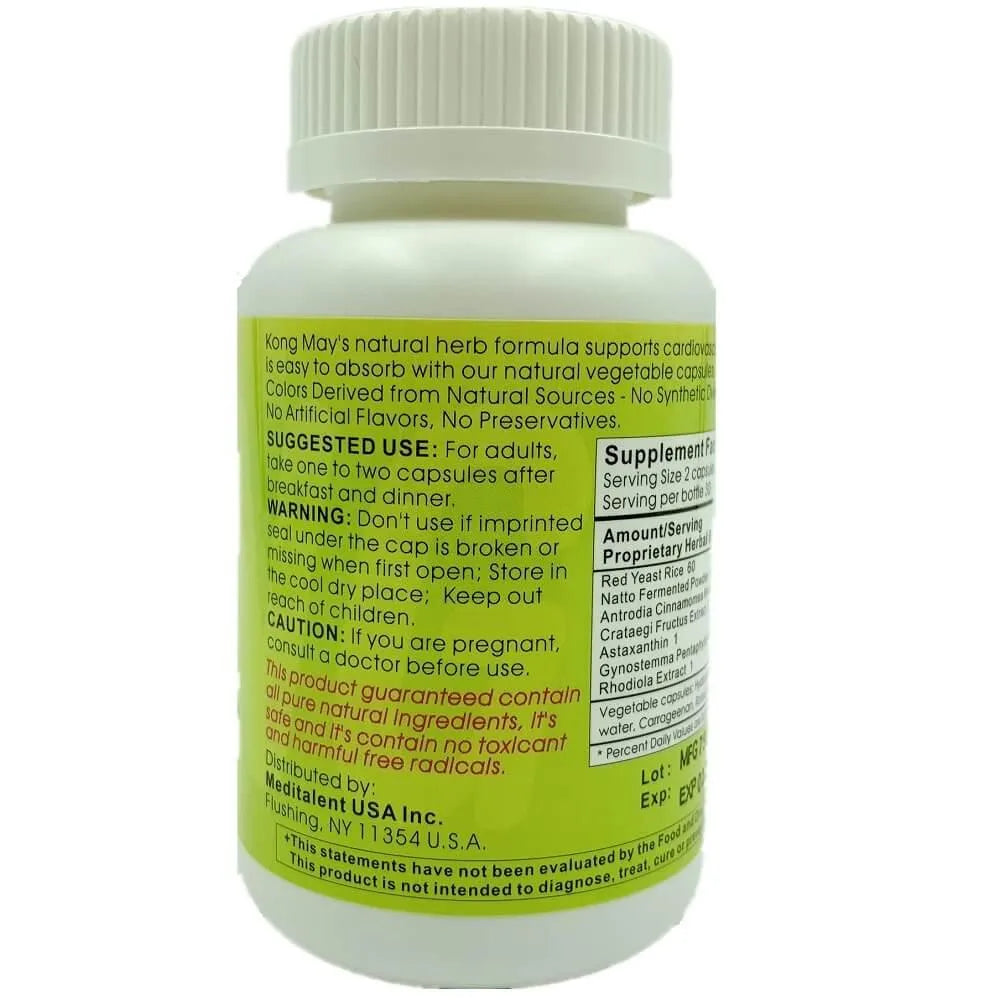 Meditalent Kong May (60 Capsules) + Total Cholesterol Complex (60 Capsules) Combo - Buy at New Green Nutrition