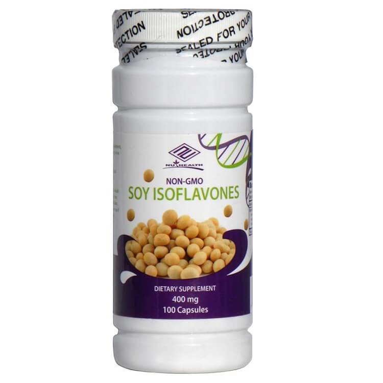 Natural Non-GMO Soy Isoflavones 400 mg (100 Capsules) - 2 Bottles - Buy at New Green Nutrition