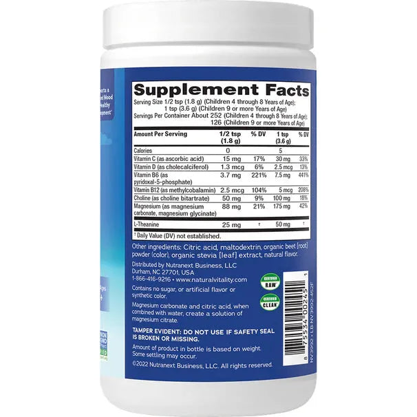 Natural Vitality Calm Kids Magnesium Supplement (16 oz) - Buy at New Green Nutrition