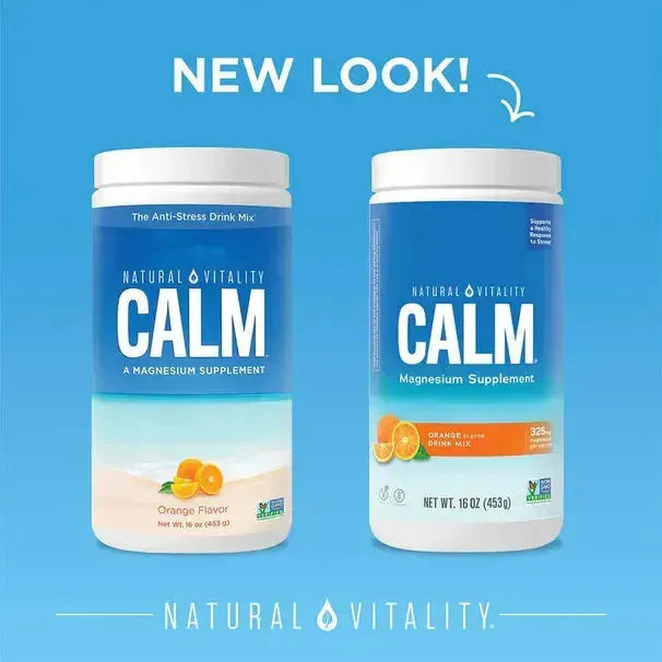Natural Vitality Calm Magnesium Supplement Orange Flavored (16 oz) - Buy at New Green Nutrition