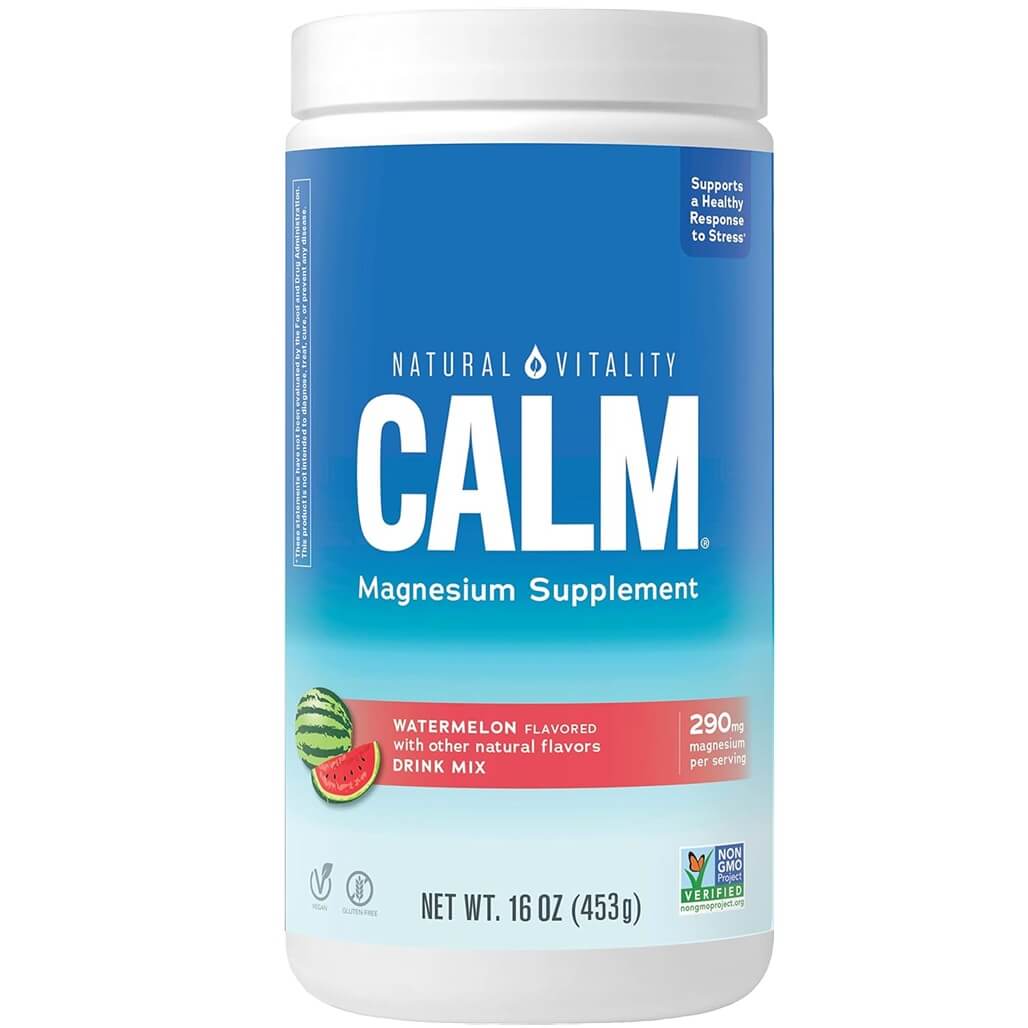 Natural Vitality Calm Magnesium Supplement Watermelon Flavored (16 oz) - Buy at New Green Nutrition