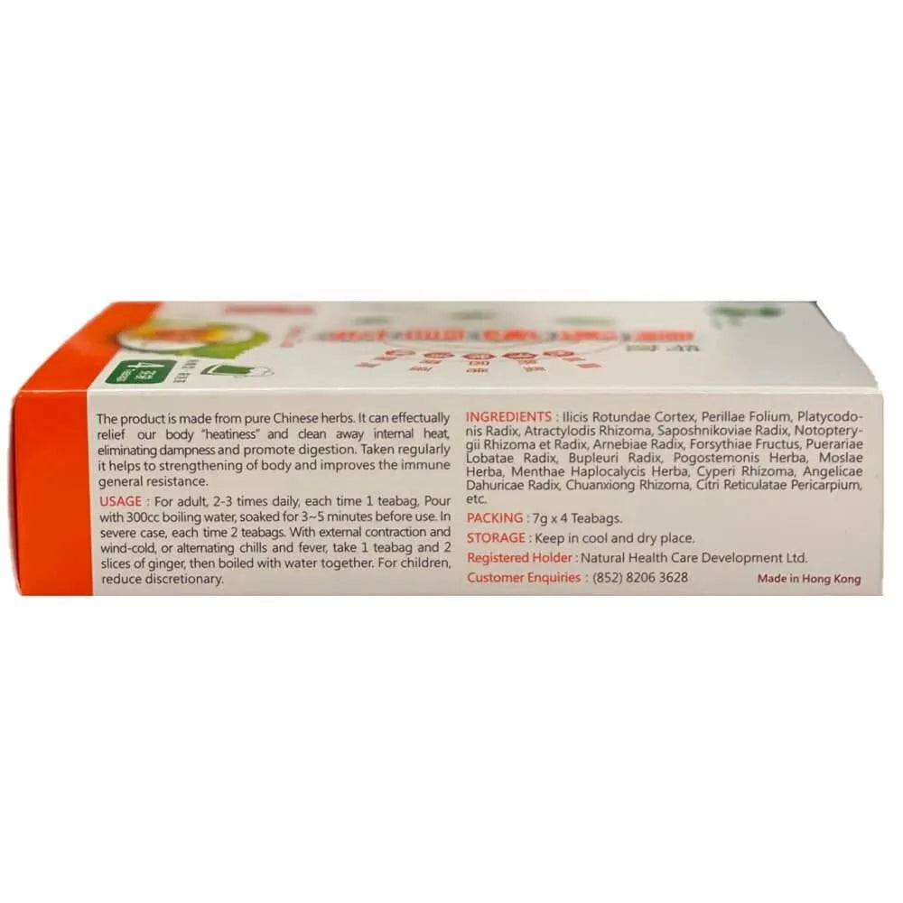 Naturherbao Cold Remedy Herbal Tea (4 Teabags) - Buy at New Green Nutrition