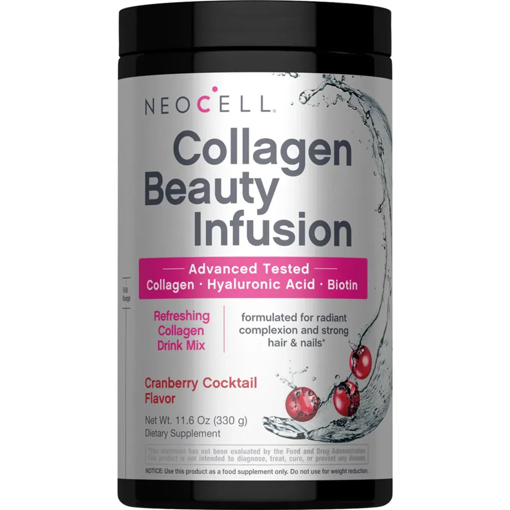 Neocell Collagen Beauty Infusion Cranberry Cocktail Flavor (11.6oz 330g) - Buy at New Green Nutrition