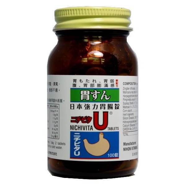 Nichivita U Stomach Relief, Alternative Weisen-U (100 Tablets) - Buy at New Green Nutrition