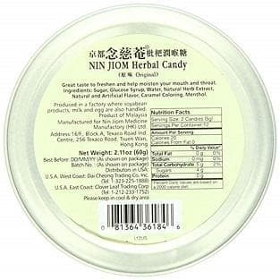 Nin Jiom Herbal Candy- 3 Tins (Original Flavor) - Buy at New Green Nutrition