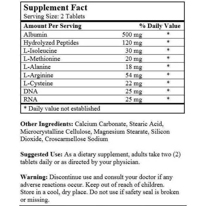 Nu Health Super Albumin (100 Tablets) - Buy at New Green Nutrition