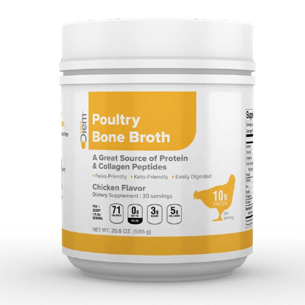 Omne Diem Poultry Bone Broth Chicken Flavor (20.6 oz.) - Buy at New Green Nutrition