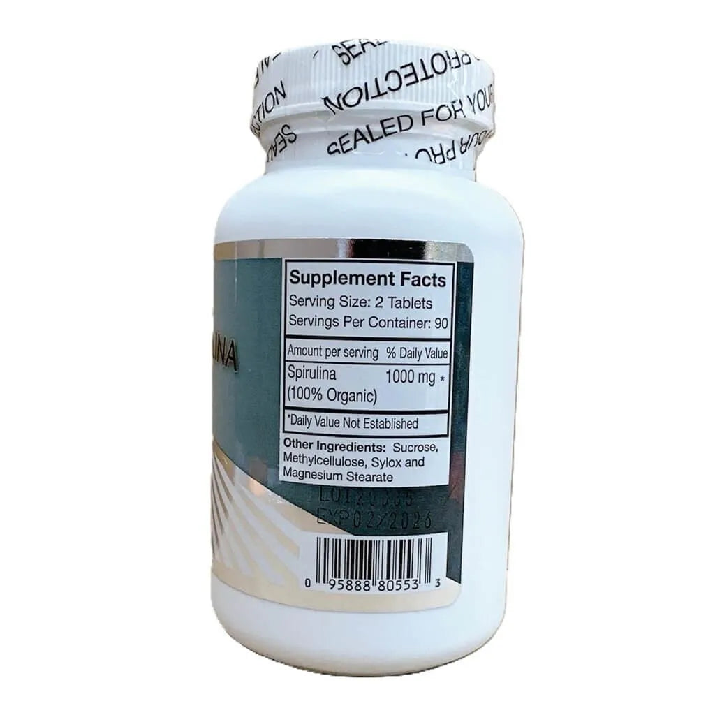 Organic Spirulina (180 Tablets) - Buy at New Green Nutrition