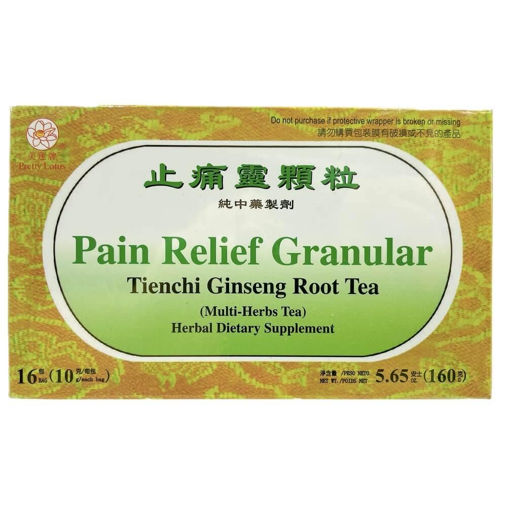 Pain Relief Granular Tienchi Ginseng Root Tea (16 Teabgas) - Buy at New Green Nutrition