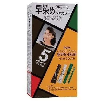 Paon Seven-Eight Permanent Hair Color Kit - #5 Matt Brown - Buy at New Green Nutrition