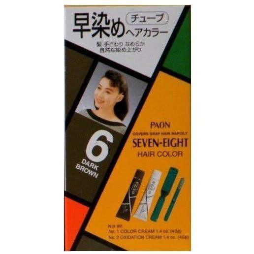 Paon Seven-Eight Permanent Hair Color Kit - #6 Dark Brown - Buy at New Green Nutrition