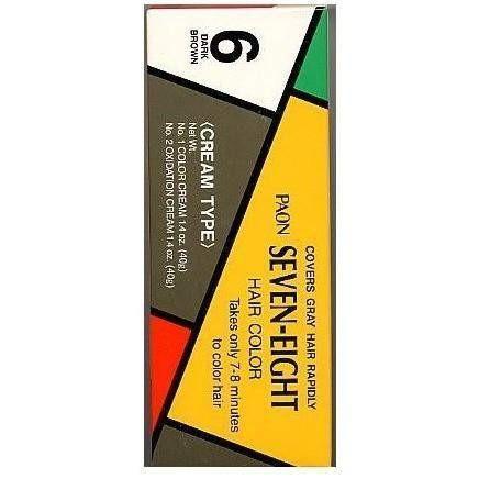 Paon Seven-Eight Permanent Hair Color Refill - #6 Dark Brown - Buy at New Green Nutrition