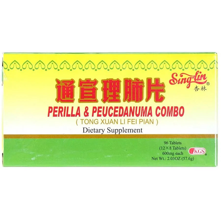 Perilla & Peucedanuma Combo, Tong Xuan Li Fei Pian 600mg (96 Tablets) - Buy at New Green Nutrition