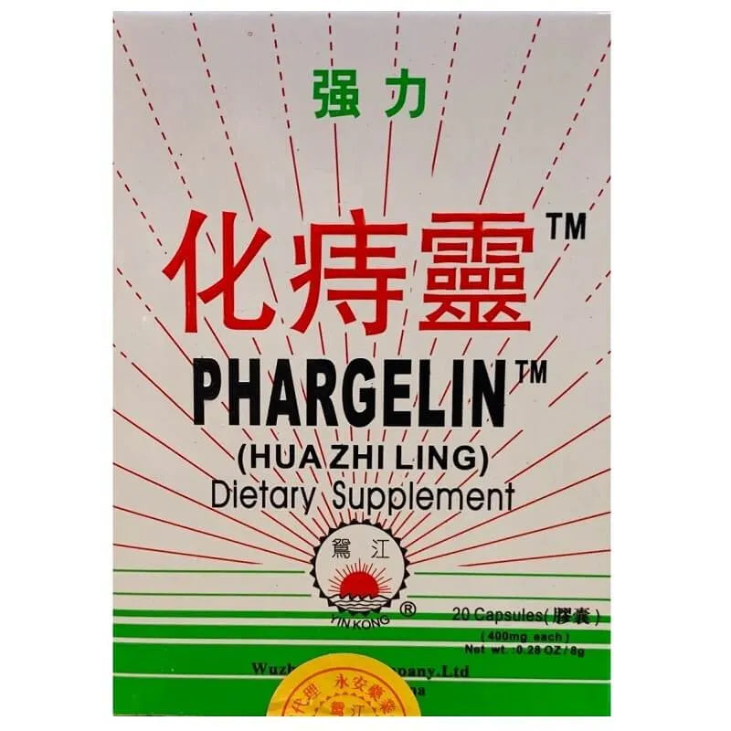 Phargelin, Hua Zhi Ling 400mg (20 Capsules) - 3 Boxes - Buy at New Green Nutrition