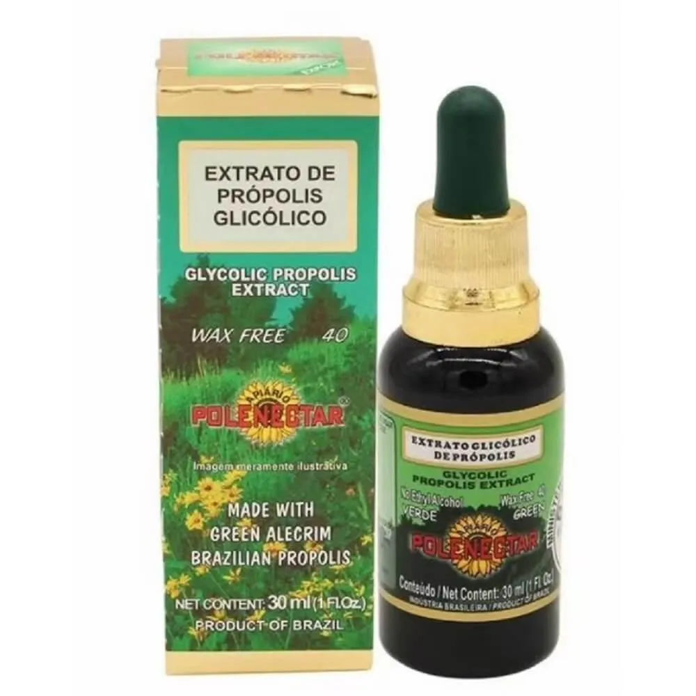 Polenectar Brazil Green Bee Propolis Extract Wax Free 40 (30ml) - Buy at New Green Nutrition