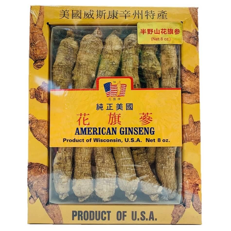 Premium American Ginseng Root Long - Large Size (8 oz) - Buy at New Green Nutrition