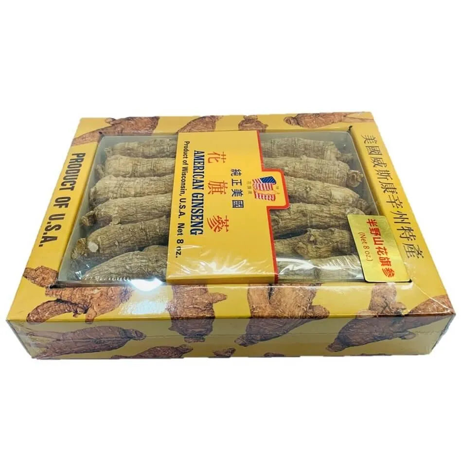 Premium American Ginseng Root Long - Large Size (8 oz) - Buy at New Green Nutrition