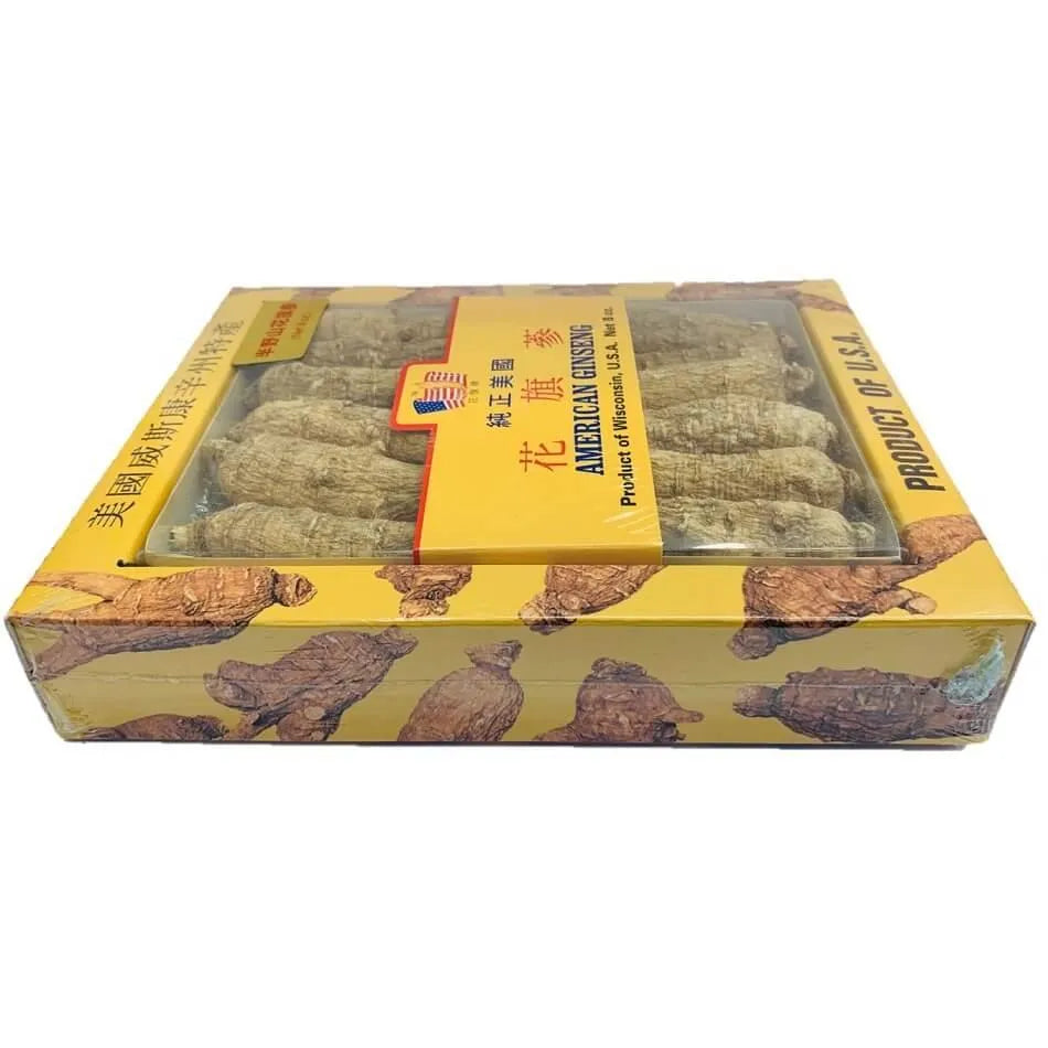 Premium American Ginseng Root Long - Large Size (8 oz) - Buy at New Green Nutrition