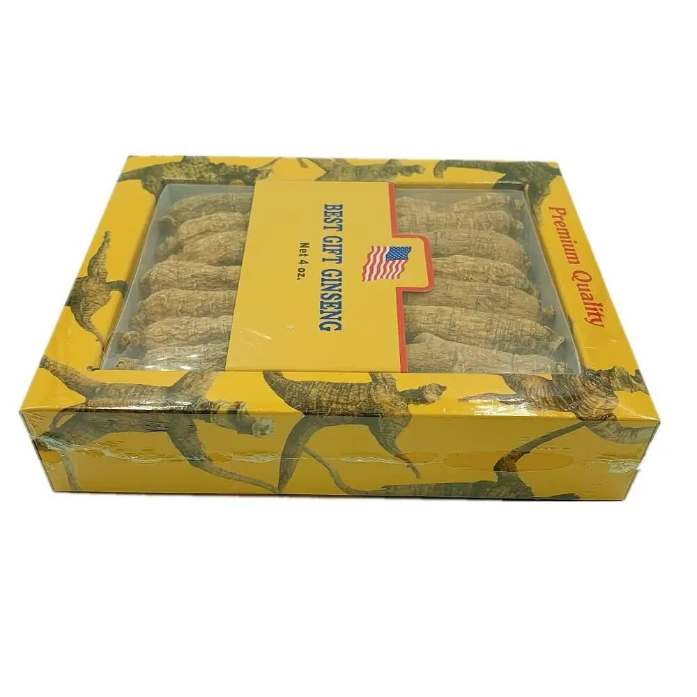 Premium American Ginseng Root Long-Medium Size (4 oz) - Buy at New Green Nutrition