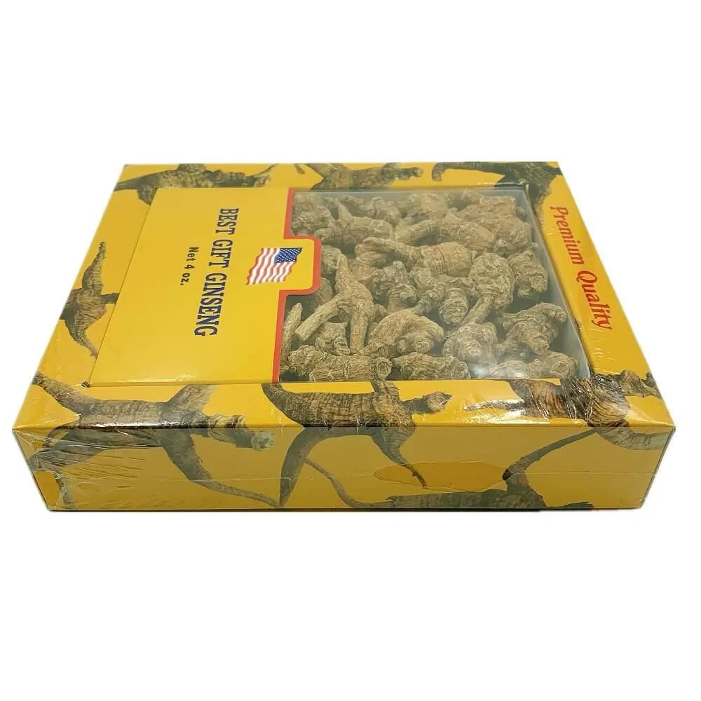 Premium American Ginseng Root-Original Root Short-Medium Size (4 oz) - Buy at New Green Nutrition