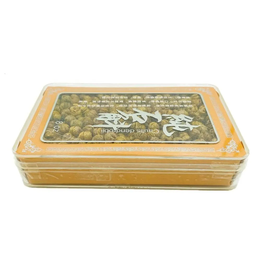 Premium Dried Dendrobium Stem Caulis Dendrobii Shi Hu (8oz Box) - Buy at New Green Nutrition