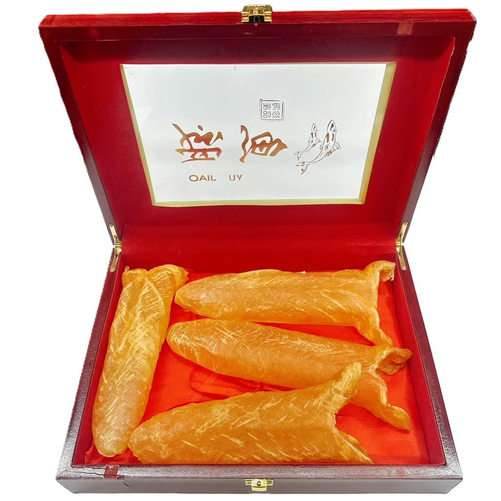 Premium Fish Maw Large Size (8oz Hardwood Gift Box) - Buy at New Green Nutrition