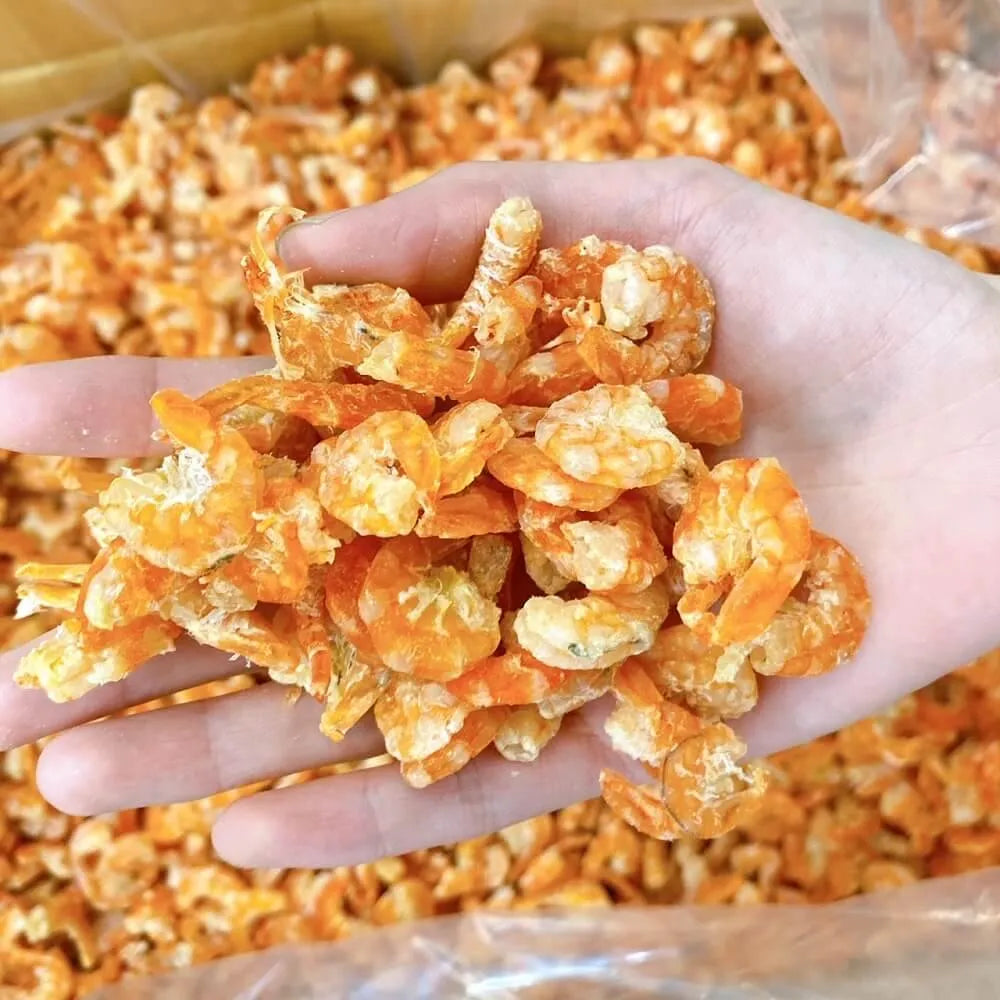 Premium Grade 9A Thailand Dried Shrimp, No Shell, Head & Tail (8oz - 2lbs) - Buy at New Green Nutrition