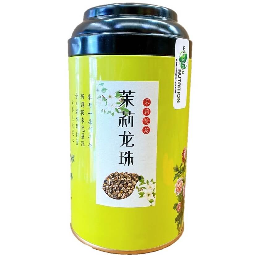 Premium Jasmine Dragon Pearl Tea (8oz. Can) - Buy at New Green Nutrition