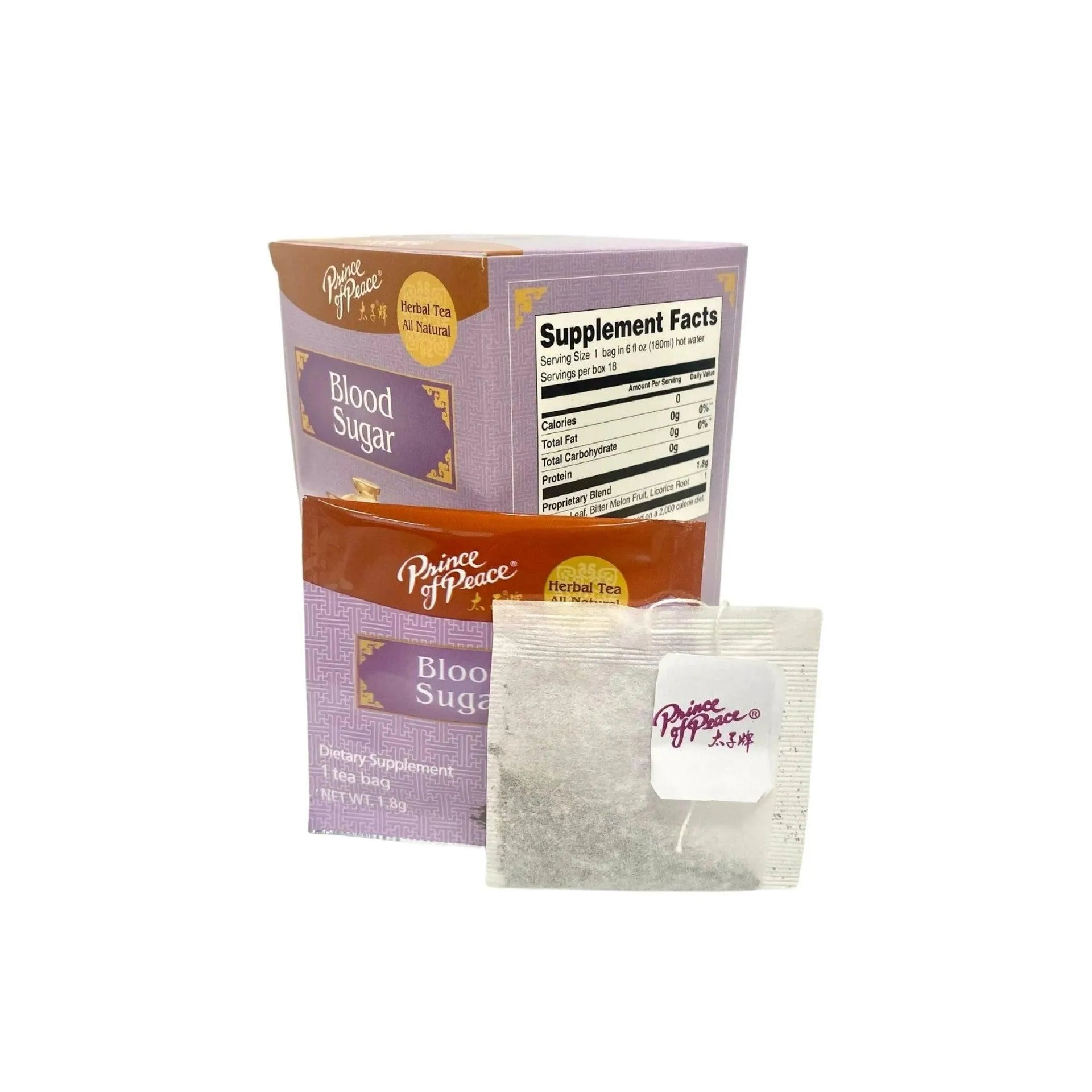 Prince of Peace Blood Sugar Tea (18 Teabags) - Buy at New Green Nutrition