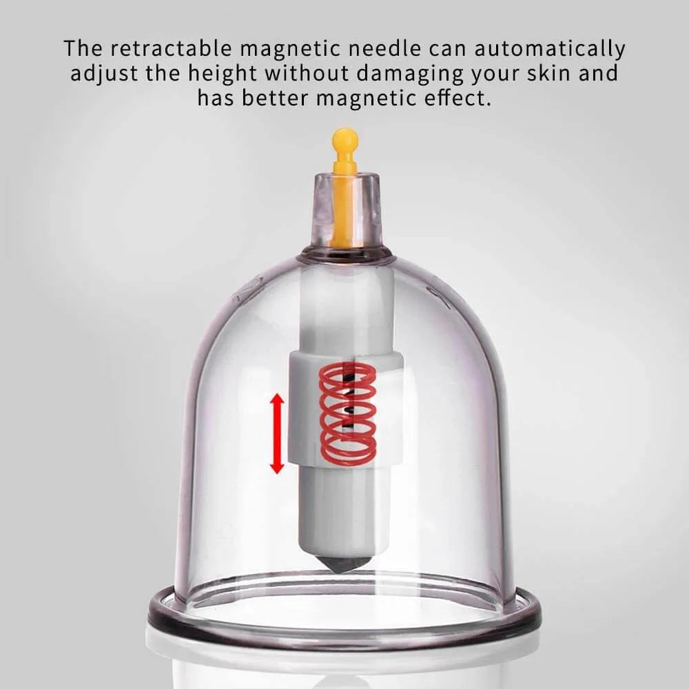 Professional Acupoint Cupping Set, 4th Generation Pump Gun & Cups (24 Cups) - Buy at New Green Nutrition