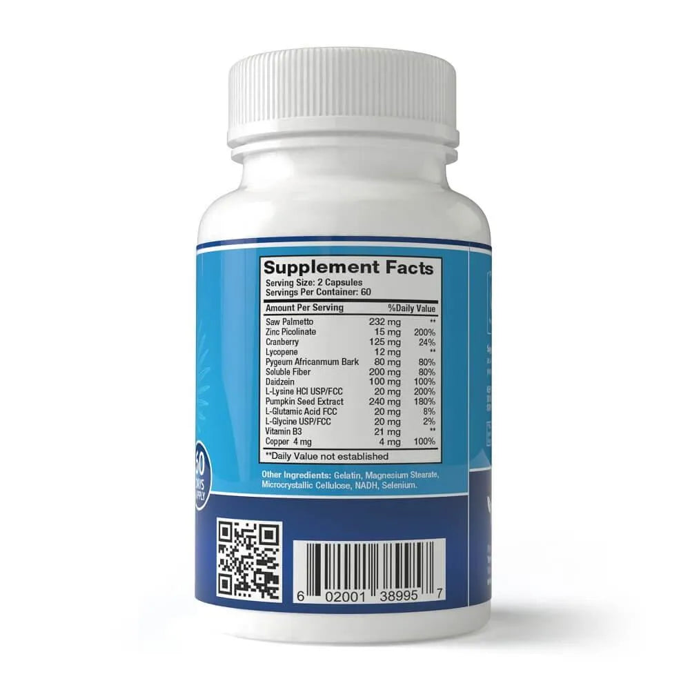 Prostate Complex, Saw Palmetto Blend 1000mg (120 Capsules) New Green